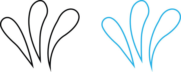 Water drops. Cartoon tears, nature splash elements. Isolated transparent background raindrop or sweat, wet droplets of dew shapes collection aqua vector set of silhouette droplet, drop liquid icons.