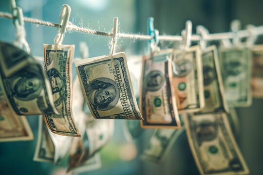 money laundering concept