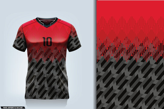 t-shirt sport design template, Soccer jersey mockup for football club. uniform front and back view.