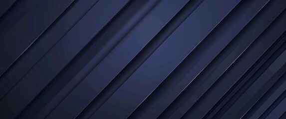 Obraz premium Abstract dark blue geometric background with diagonal stripes of textured metal and rough concrete for corporate design, web banner or presentation cover template