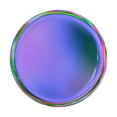 3d hologram abstract glass shape - 764272526