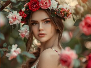 Naklejka premium A person is famous not for beauty, but for good deeds
