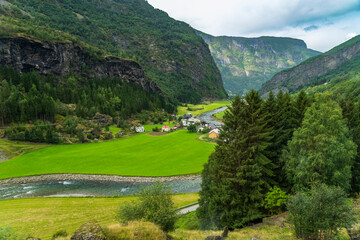 The Valleys near Flaam Flam from the Myrdal to Flam Railway - 764274319