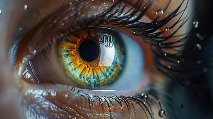 Türaufkleber Close up of an eye © Renato