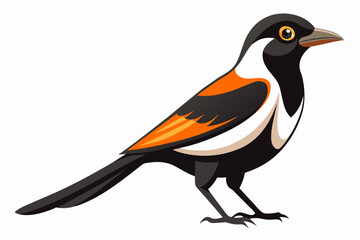 magie bird vector t shirt design side view sticke