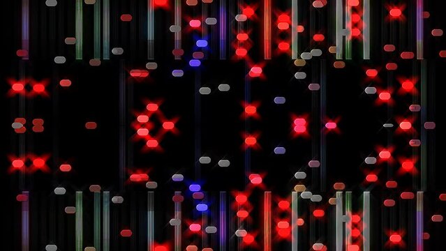 Beautiful videos that glow, shine brightly that regulate subtle movements with colorful stripes on a black background