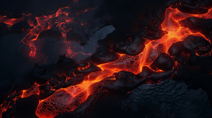Twilight Over Magma: Lava Textures From Above