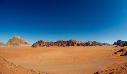 Fototapeta na wymiar Wadi Rum Jordan desert