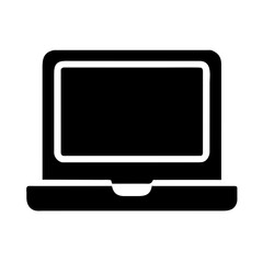 Laptop icon vector graphic element symbol illustration on a Transparent Background