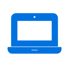 Laptop icon vector graphic element symbol illustration on a Transparent Background