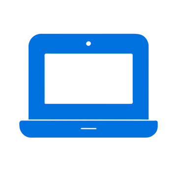 Laptop icon vector graphic element symbol illustration on a Transparent Background