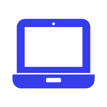 Laptop icon vector graphic element symbol illustration on a Transparent Background
