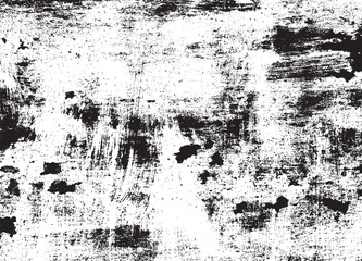 Monochrome grunge background, abstract distress horizontal overlay texture, dirty rough surface. - obrazy, fototapety, plakaty
