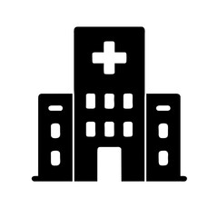 healthcare  facilities Hospital clinic building symbol icon vector