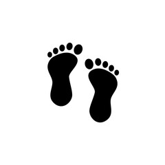 footprint concept line icon. Simple element illustration. footprint concept outline symbol design.