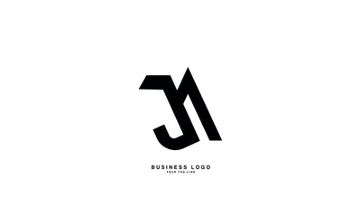 JA, AJ,, J, A, Abstract Letters Logo Monogram