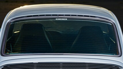 Rear window on a car