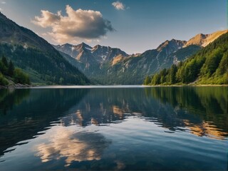 lake national park, lake, mountain, water, landscape, nature, mountains,