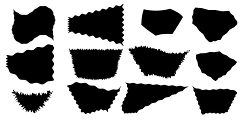 jagged form,   triangle in black color vector
