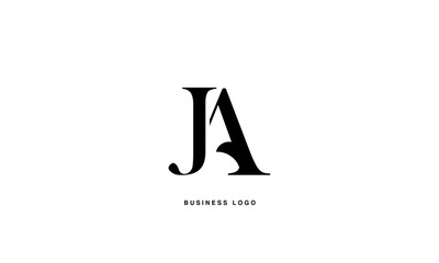 JA, AJ,, J, A, Abstract Letters Logo Monogram