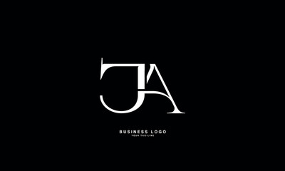 JA, AJ,, J, A, Abstract Letters Logo Monogram