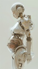 illustration of a pregnant robot