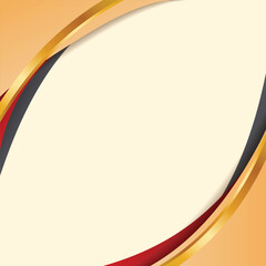 Obraz premium Gold gradient luxury dynamic lines blank background