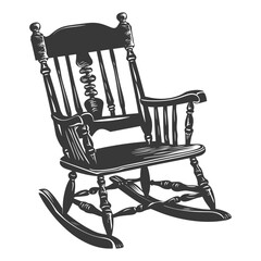 Silhouette rocking Chair black color only