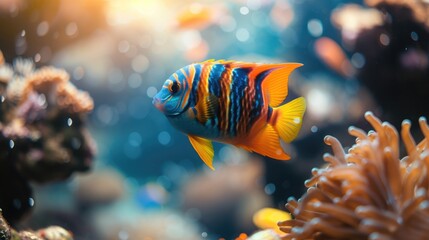 Fototapeta na wymiar Colorful Fish Amongst Coral