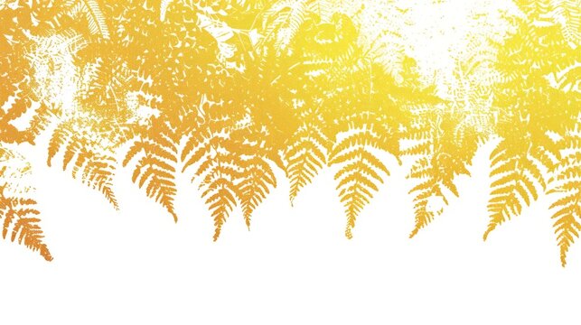 a close up of a yellow and white background with a bunch of leaves on the left side of the image and a yellow and white background on the right side of the left side of the image.