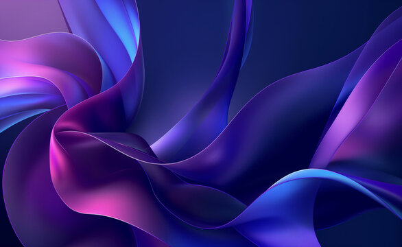 Ethereal Elegance: Metallic Blue and Purple Gradient