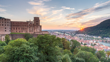 Heidelberg, landscape, sky, view, town, river, panorama, city, nature, travel, hill, countryside, europe, mountain, clouds, green, valley, village, forest, panoramic, trees, rural, summer, lake, water