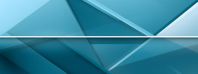 Obraz premium Blue background banner with abstract geometric shapes and lines, modern design for corporate presentation or business poster vector illustration