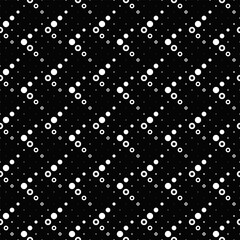 Seamless abstract circle pattern background - monochrome vector graphic design from circles
