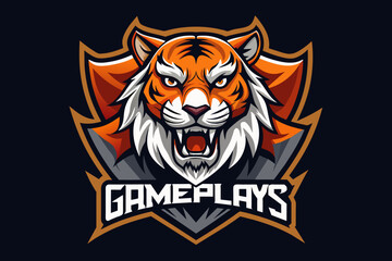 gameplays logo with tiger 