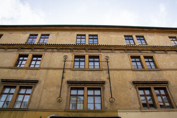 Fototapeta na wymiar Prague Architecture with colored buildings