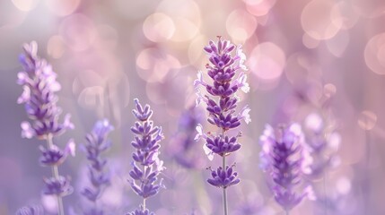 Delicate lavender merging with gentle cream undertones AI generated illustration