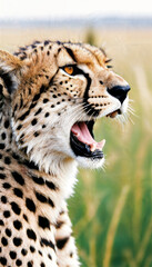 Leopardo primer plano en la naturaleza