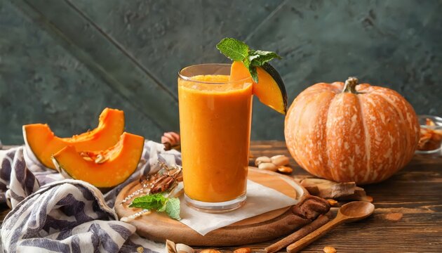 Generated image of pumpkin juice