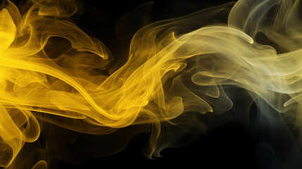 Fototapeta premium black and yellow smoke background