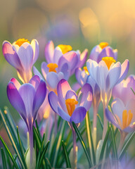 spring crocus flowers