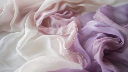Obraz premium Pale lilac fading into soft ivory shades AI generated illustration