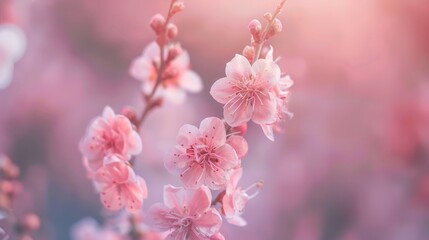 Fototapeta premium Soft focus with a touch of beauty AI generated illustration