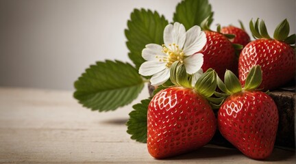Strawberries close up.