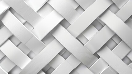 Geometric Abstract Overlapping Layered White Background Generative AI