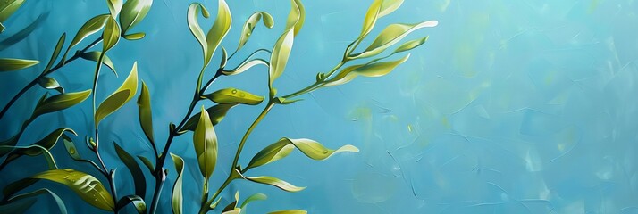 Seaweed sea background.