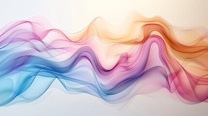 Colorful Abstract Wave: Modern, Soft Luxury Texture with Subtle Background Generative AI
