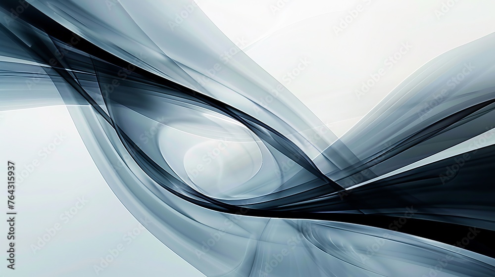 Fototapete abstract lines creating a sense of movement ai generated illustration