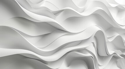 Abstract Modern Art: Clean White and Gray Background Generative AI