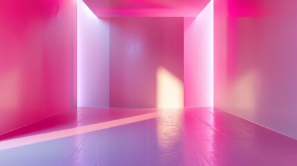 Minimalist Pink Gradient Background with Studio Backdrops - Ideal for Product Display Generative AI